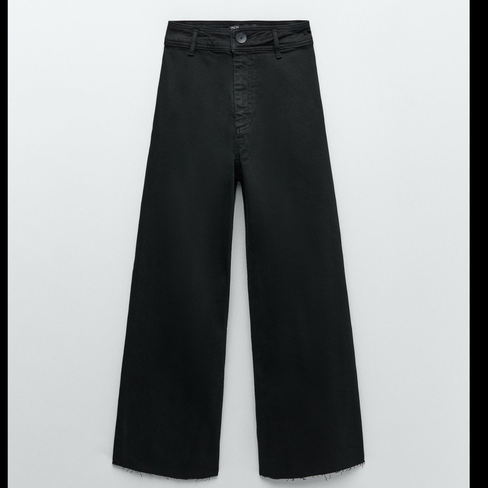BLACK ZARA MARINE STRAIGHT JEANS